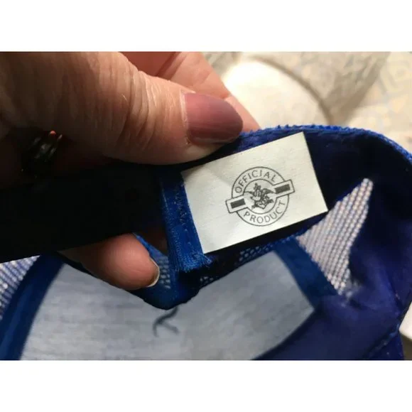 Budweiser Racing Baseball Mesh Trucker Cap Hat Adjustable Blue made in USA - Picture 5 of 7